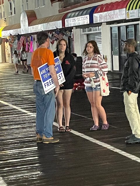 Gospel Sharing on Boardwalk